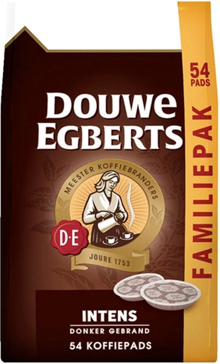 Douwe Egberts Intens Koffiepads - 4 X 54 Pads 7 Douwe Egberts Intens Koffiepads - 4 X 54 Pads - Afbeelding 7