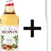 Monin Koffiesiroop Hazelnoot Siroop 70cl Met Doseer Pompje!