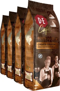 Douwe Egberts D.E Café Creatie Koffiebonen - 7/9 Intensiteit - 4 X 500 Gram -Koffie Korting Winkel 796x1200