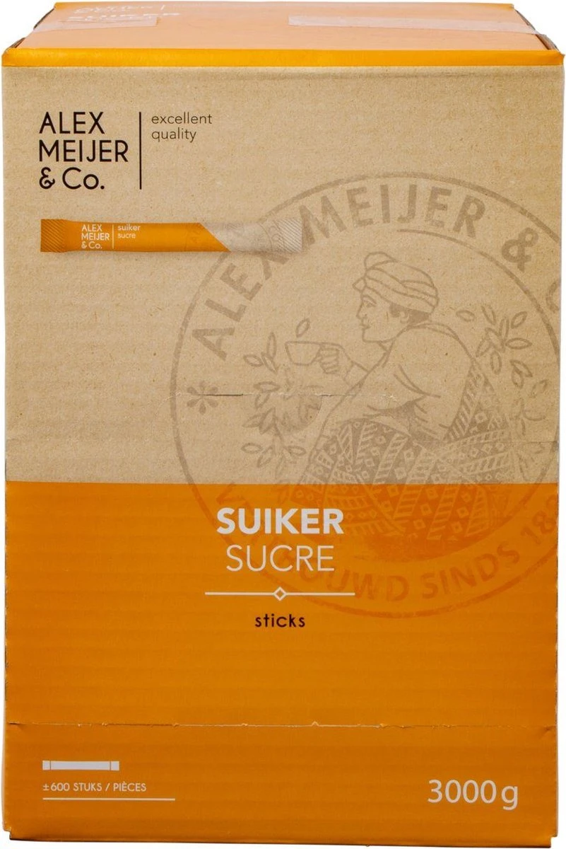 Alex Meijer Suikersticks - Doos 600 Stuks X 5 Gram - 673531 1 Alex Meijer Suikersticks - Doos 600 Stuks X 5 Gram - 673531