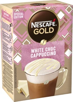 NESCAFE GOLD White Choc Cappuccino 6 Doosjes à 8 Zakjes -Koffie Korting Winkel 857x1200