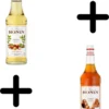 Monin VAnille Koffiesiroop VOORDEELPACK Vanille 70 + Caramel 70cl