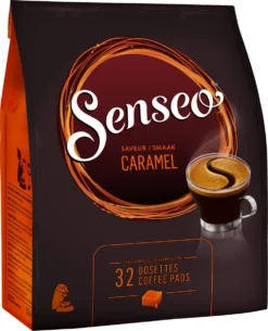 Senseo Caramel Koffiepads - 2/9 Intensiteit - 10 X 32 Pads -Koffie Korting Winkel 973x1200