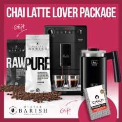 Melitta Purista Pure Black - Chai Latte Lover Package- Met €37 Gratis Koffie & Chalo Chai
