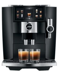 JURA J8 Twin Diamond Black (EA) Met €78 Gratis Koffie En Glazen Melkhouder En 2+1 Jaar Extra Garantie -Koffie Korting Winkel Jura J8 Twin Diamond Black koffiemachine