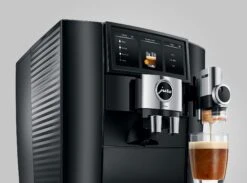 JURA J8 Twin Diamond Black (EA) Met €78 Gratis Koffie En Glazen Melkhouder En 2+1 Jaar Extra Garantie -Koffie Korting Winkel Jura J8 Twin Diamond Black sweet foam function