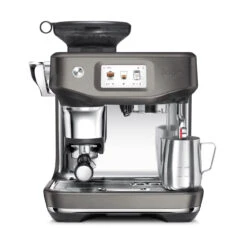 Koffie Korting Winkel 30 Sage Barista Touch Impress Black Stainless Met €49 Gratis Koffie En Barista Pack T.w.v. €169
