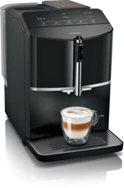 Siemens EQ.300 - Piano Black - TF301E19 Met €33 Gratis Koffie